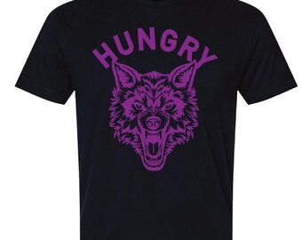 Hungry, 100 Percent Cotton T-shirt, black, unisex