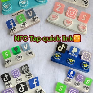 Soportes de pantalla de enlace rápido NFC Tap