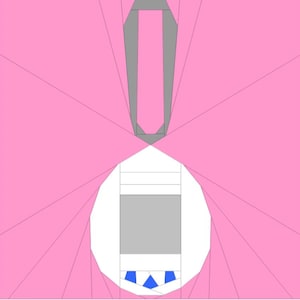 Patrón de bloque de edredón Tamagotchi / Nostalgia de los 90 (Descarga digital)
