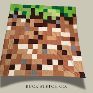 Gaming Blanket | Unique Blanket | Throw Blanket | Patchwork Quilt | Gift for Adults, Kids, Gamers | Handmade | Quilting