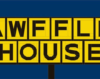 AWFFLE HOUSE Quiltblock-Muster | Foundation Paper Piecing (Digitaler Download) | Wendbar A & W