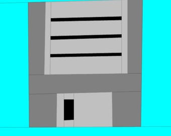 Floppy Disk Quilt Block | Retro FPP Pattern (Digital Download)