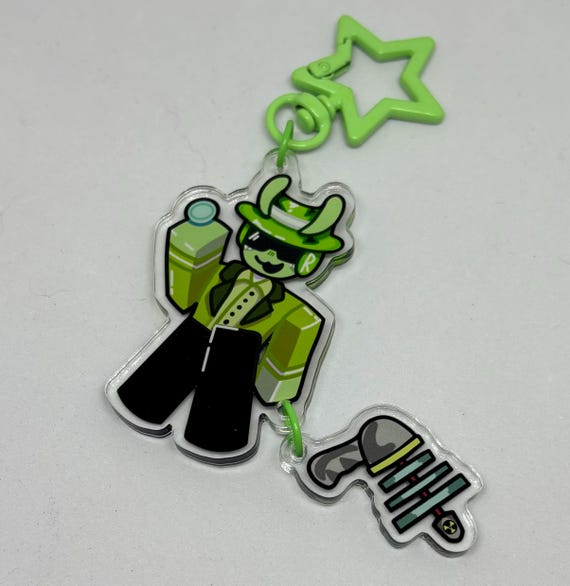Forsaken Alien Chance Acrylic Keychain, 2 Piece Connection