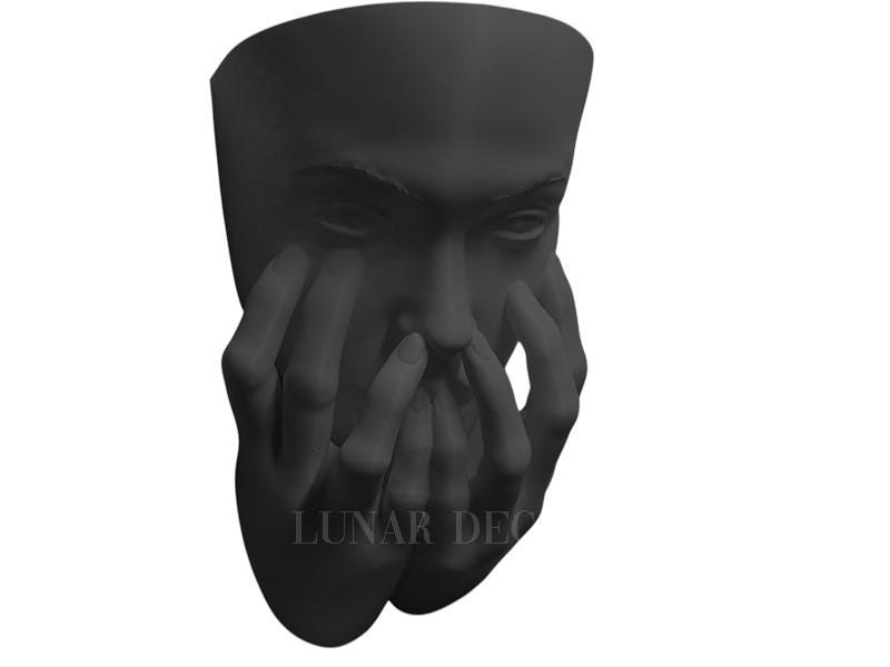 Crying Woman Wall Planter, Emotional Face Mask Planter, Indoor ...