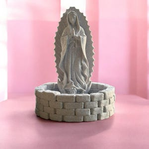 Virgin Mary Rosary Holder, Church Decor, Virgencita Altar Tray, Lady Guadalupe Stand, Catholic, Prayer Table, Home Decor, Spiritual Gift bild 8