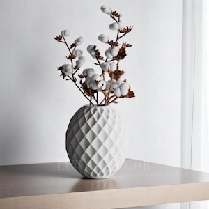 GeoEgg Diamond Pattern Planter, Modern Egg-Shaped Vase, Succulents, Cacti, Indoor Plant, Minimalist Decorative Pot, Home, Office, Shelf