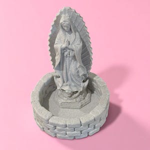 Virgin Mary Rosary Holder, Church Decor, Virgencita Altar Tray, Lady Guadalupe Stand, Catholic, Prayer Table, Home Decor, Spiritual Gift bild 9