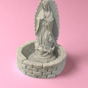 Virgin Mary Rosary Holder, Church Decor, Virgencita Altar Tray, Lady Guadalupe Stand, Catholic, Prayer Table, Home Decor, Spiritual Gift bild 7