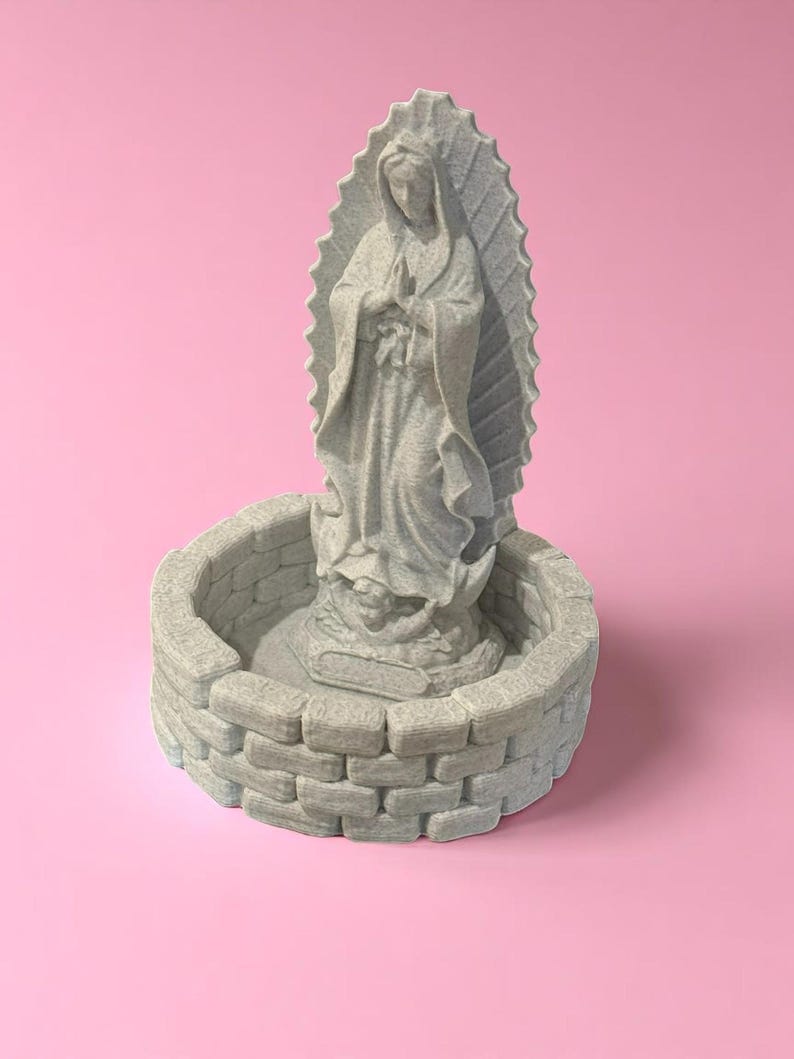 Virgin Mary Rosary Holder, Church Decor, Virgencita Altar Tray, Lady Guadalupe Stand, Catholic, Prayer Table, Home Decor, Spiritual Gift bild 7