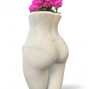 Bikini Bottom Planter – Booty Vase, Standing Woman Flower Pot, Female Figure Sculpture, Succulent & Cactus Planter, Modern Lady Butt Statue