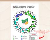 Monthly Income Tracker: Side Hustle Finance Planner (Printable PDF)
