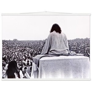 WOODSTOCK Vintage Poster on Premium Matte Paper with Hanger