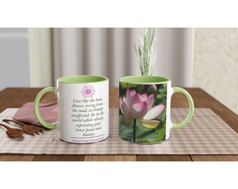 Live Like the Lotus Flower - 11 oz Ceramic Mug