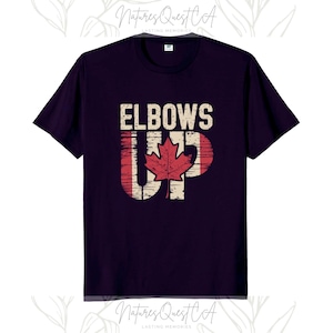 Ellenbogen Kanada T-Shirt | True North Strong & Free Retro Grafik-T-Shirt | Unisex Indianer Pride Shirt | Geschenk für Männer und Frauen