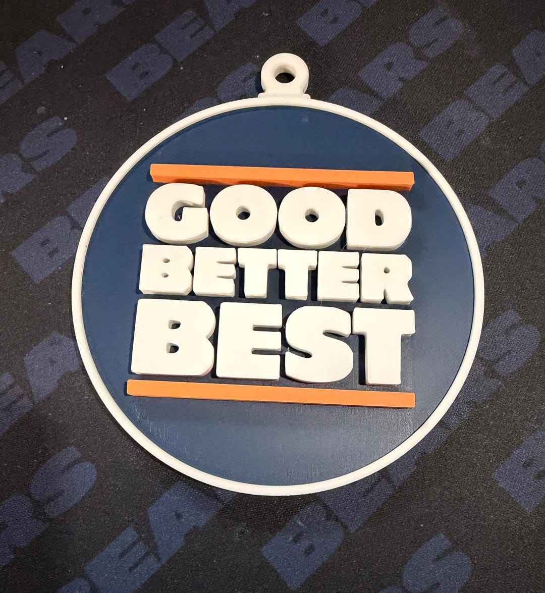 3D Printed “good Better Best” Ornament | Retro Sports Fan Gift ...