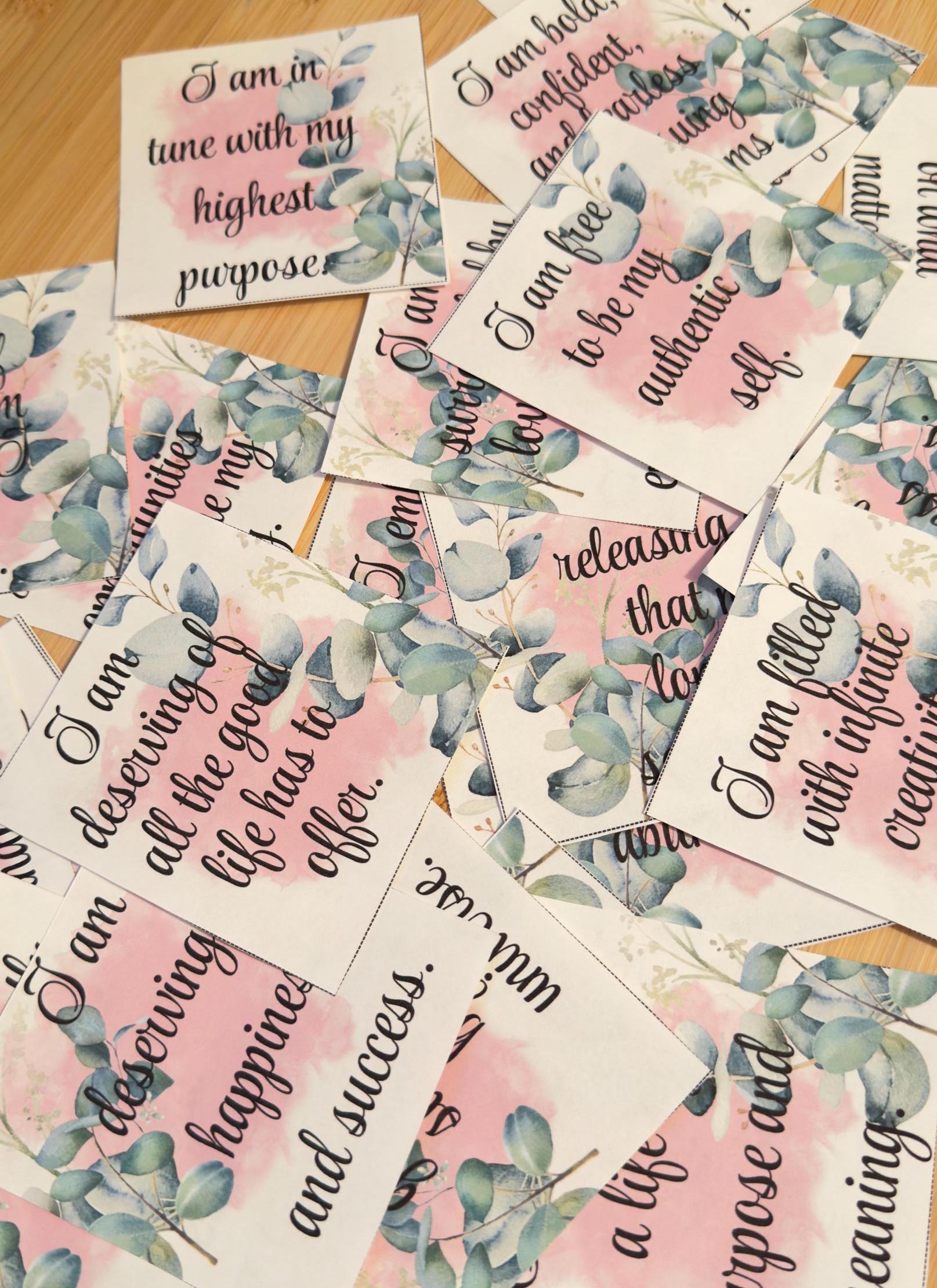 30 Printable Affirmation Cards for Vision Boards, Law of Attraction ...