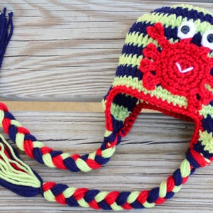 Crochet Pattern. Crochet Crab Hat Pattern. Baby Crochet Hat Pattern. Photo Prop Hat Pattern