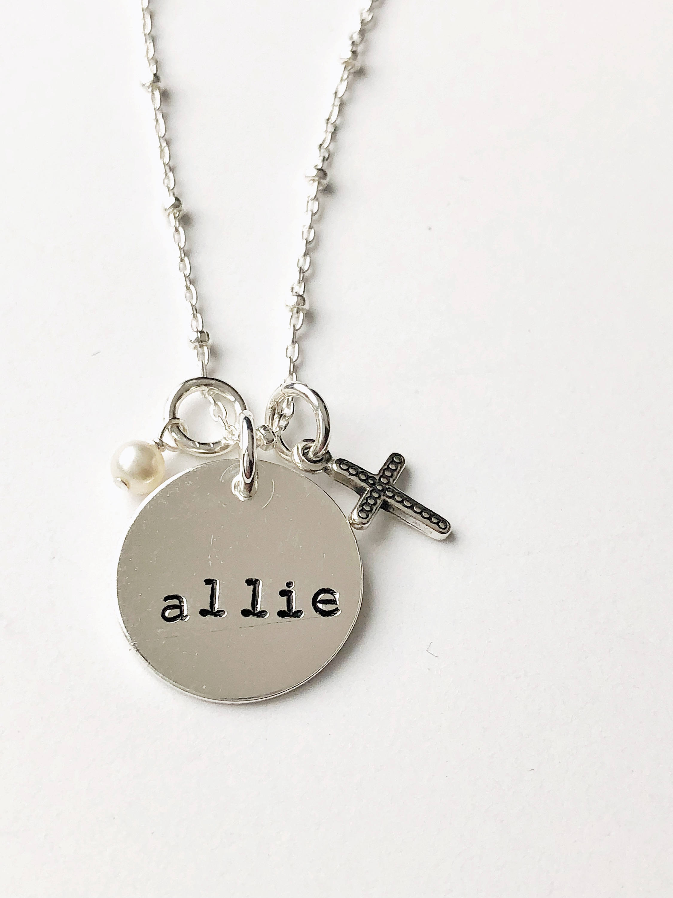 Baptism Necklace Baptism Jewelry Adult Baptism Gift Etsy