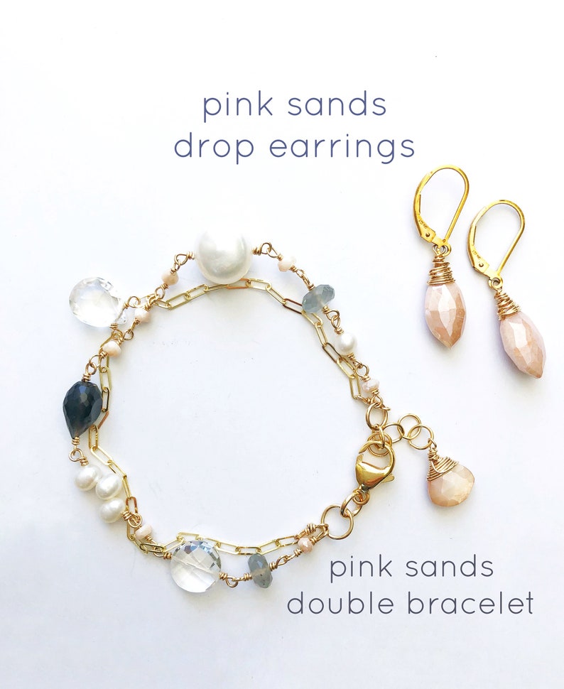 Double Bracelet Gems Bracelet Gold Gold Bracelet Gemstone Bracelet Dainty Gemstone Bracelet Beaded Bracelet Gold Delicate Bracelet