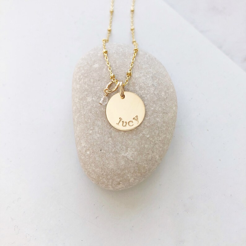 Girls Gold Name Necklace Young Girls Jewelry in Gold Tween Jewelry Sarah Cornwell Jewelry