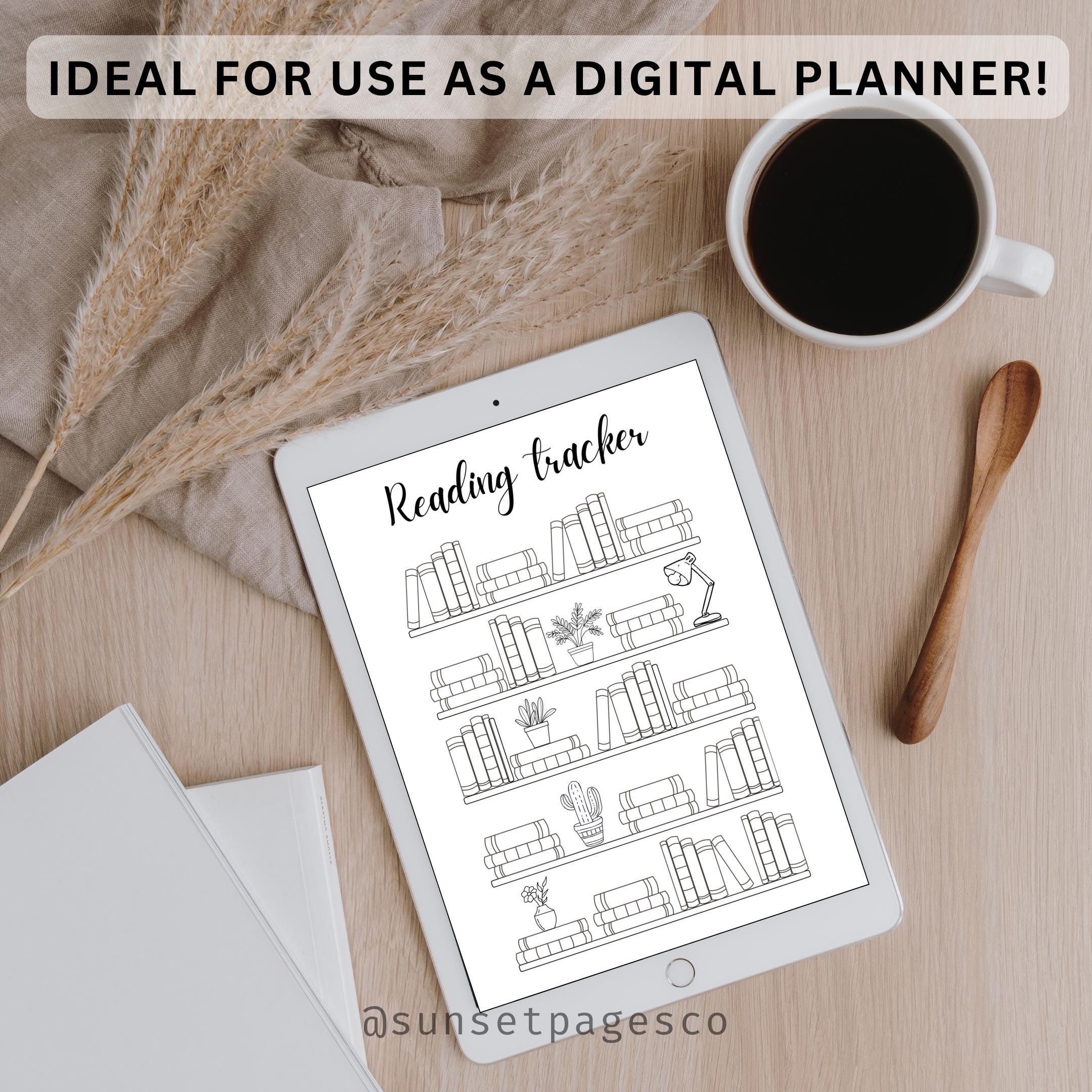 Bookshelf Reading Tracker Printable, A4 A5 Journal (PDF Download) - Etsy