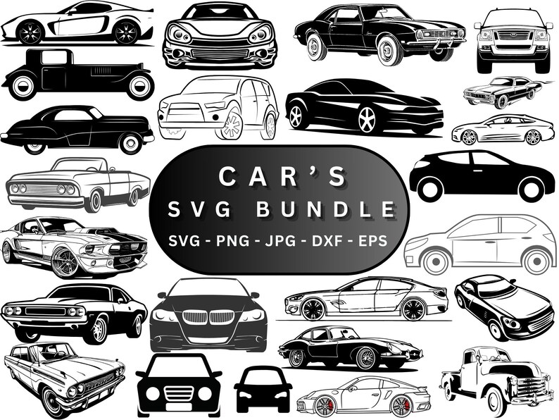 Car Svg Bundle,classic Car SVG Bundle,car Clipart,sports Car Svg,svg ...
