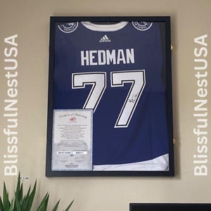Mahogany Jersey Frame Display Case: UV Protection, Memorabilia Shadow Box