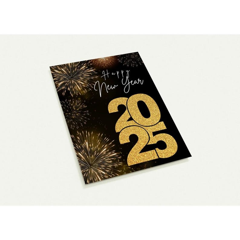 2025 New Year Cards 10 Pack Plain Back Etsy Canada