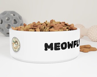 Miska dla kota Meowfly | Pilot Design, ceramiczny karmnik dla zwierząt