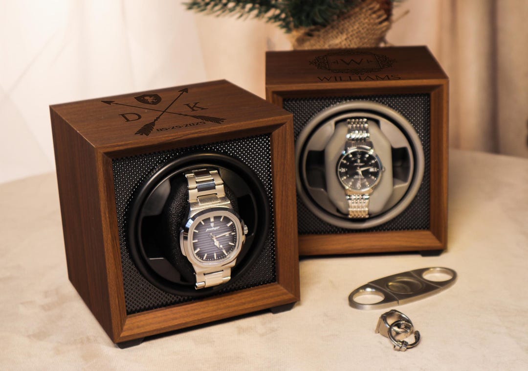 Personalized Watch Winder | Watch Storage Box Gift for Watch Lover ...
