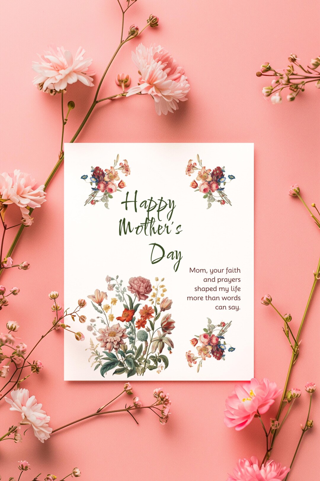 Christian Mother’s Day Card Printable | Religious Mom Card | Faith ...