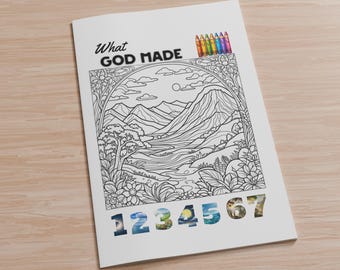 Creation Days Coloring, 7 Days of Creation Coloring Pages, Days of Creation Coloring Sheets, Printable Kids Bible Activities, Sunday School