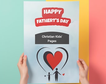 Father's Day Bible Craft Sunday School Fathers Day Craft Church Activities Kids Christian Preschool  Pages Printable