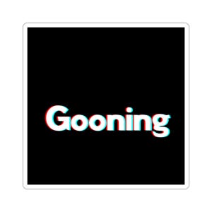 Goon Kiss-Cut Stickers, Fun Laptop Decals, Unique Gift Ideas, Aesthetic Sticker Pack, Chill Vibe Accessories