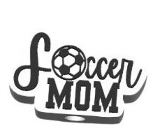 3D Soccer Mom Straw Topper