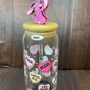 Schattige roze alien rietjesstopper | 3D-geprinte drankhanger | Kawaii alien bekeraccessoire | Leuke rietjesstopper voor je drinkbeker | Leuk cadeau voor je drankje