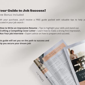 Aesthetic Resume Professional, Professional CV Template Canva, Resume with Cover Letter, Modern Cv Resume with Photo, Instant Download image 9