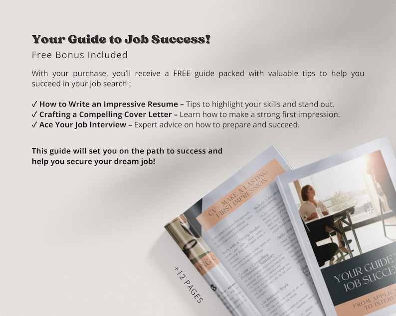 Aesthetic Resume Professional, Professional CV Template Canva, Resume with Cover Letter, Modern Cv Resume with Photo, Instant Download image 9