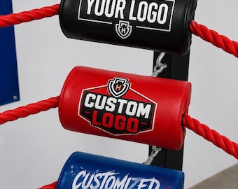 Protectores de esquina para esquineros de lucha libre personalizados, juego de 12 unidades, con logotipo personalizado.