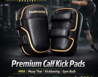 Calf Kick Pads | Buffalo Leather MMA, Muay Thai & Kickboxing Training Shields | Gym Bulk Orders