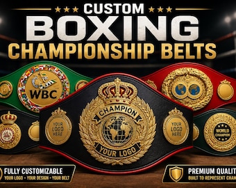 Custom Boxing Championship Belt – Personalized Replica Titles