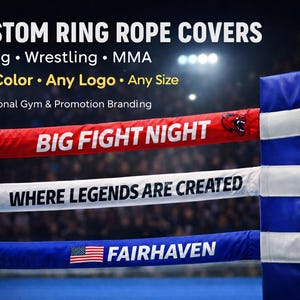 Anpassade repskydd för boxningsring | Brottning och MMA | Logotypmärkning | Reklamutrustning för gym
