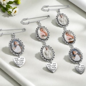 Personalisierte Brautstrauß Charme, benutzerdefinierte Blumenstrauß Foto Charme, Hochzeit Erinnerung Andenken, Erinnerung Andenken Pin, Hochzeit Erinnerung Andenken