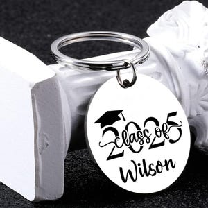 Custom Graduation Keyrings,Behind You All Your Memories,Personalized Highschool Grad gift,Class of 2025,College Graduation Gift for Graduate