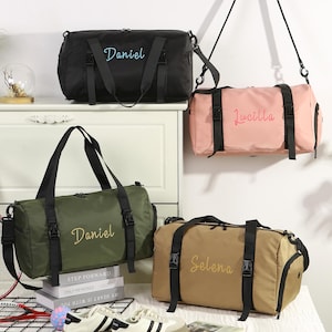 Personalized Travel Bag, Custom Monogrammed Duffel Bag, Gym bag Luggage, Weekender Bag, Monogram Overnight Bag, Travel Bag, Kids Duffel Bag