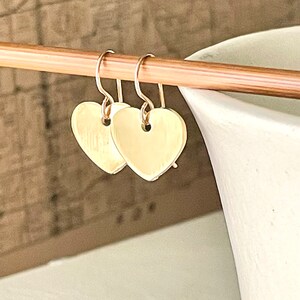 Heartbreaker - Everyday Earrings - 24K Gold Earrings on Gold Filled Wires - Hearts of Gold