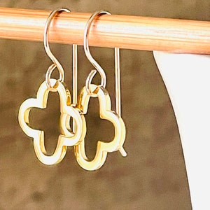 Traveler - Everyday Earrings - 24K Gold Earrings on Gold Filled Wires - Explorer