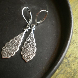 Myrtle Street Antique Silver Drop Earrings image 4