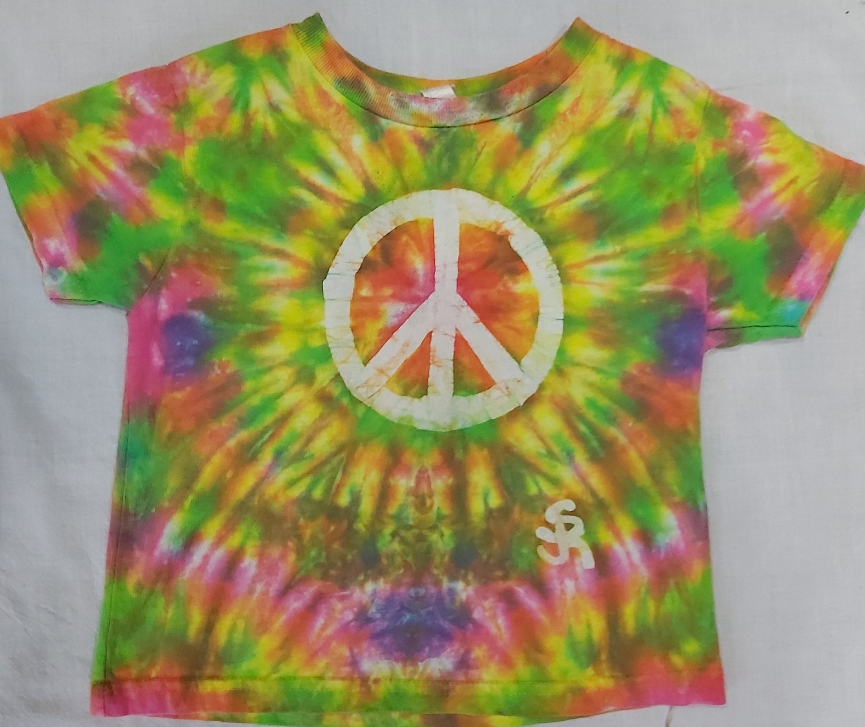 Peace Sign Tie Dye All Over Youth T Shirt Peace Sign Tie Dye All Over Youth T Shirt
