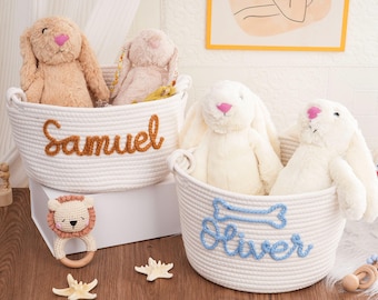 Custom Handmade Basket | Cotton Rope Weaving | Storage Basket | XS